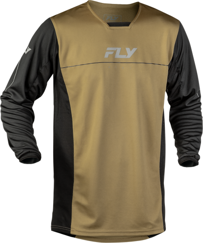 Fly Racing Patrol Jersey Tan and Black 2X - Breathable and Comfortable Motocross Apparel