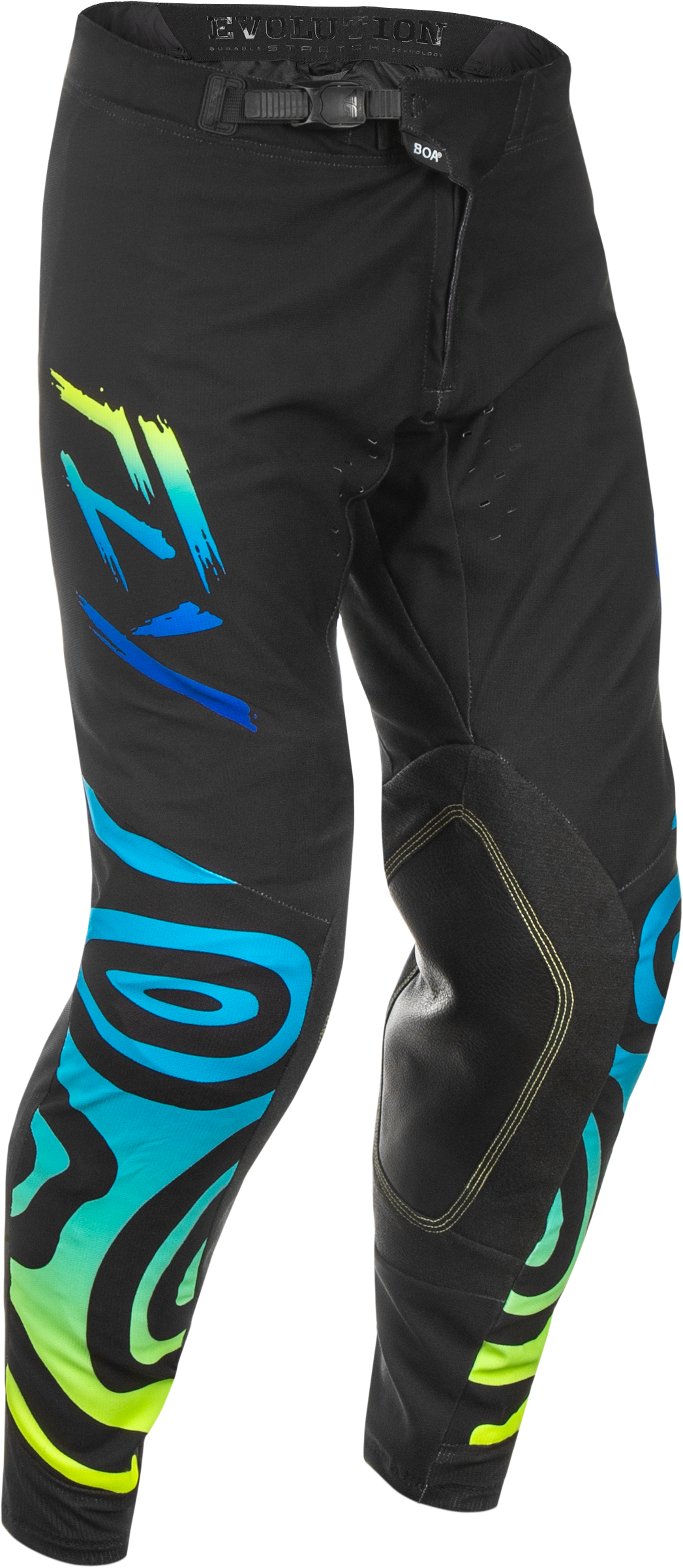 Fly Racing Evolution DST Zen Pants Black/Blue/Hi Vis Size 34