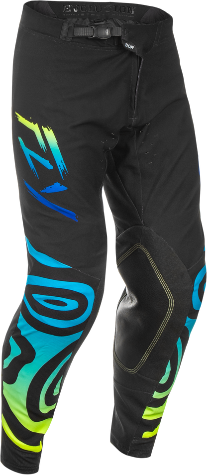 Fly Racing Evolution DST Zen Pants Black/Blue/Hi Vis Size 34