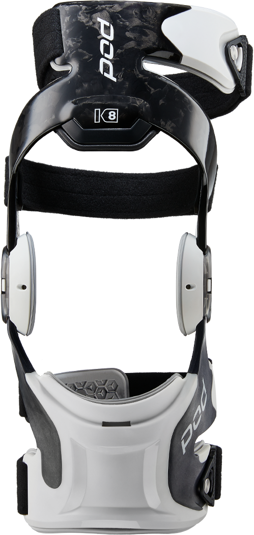 POD K8 3.0 Knee Brace Carbon Left Small – Lightweight, Adaptive Support with Impact Protection