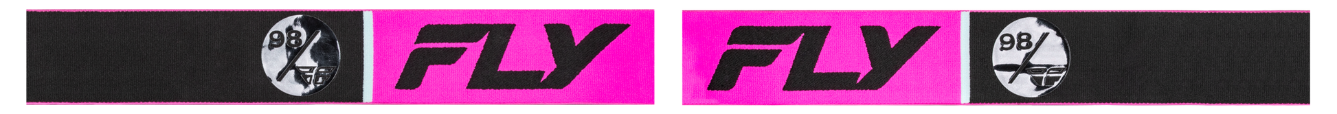 Fly Racing Zone Pro Goggle Pink/Black with Iridescent Red Mirror and Smoke Lens