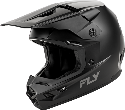 Fly Racing Adult Kinetic Solid Matte Black Helmet XL