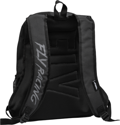 FLY Racing Jump Pack Backpack Black/White – 35L Moto Gear & Travel Bag