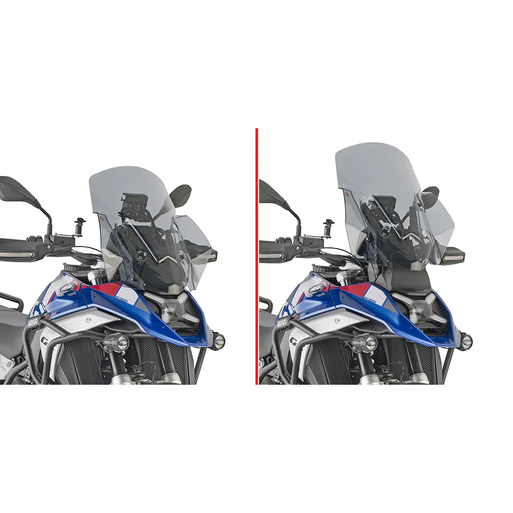 GIVI D5144S Smoke Windshield for BMW - Enhanced Wind Protection and Style