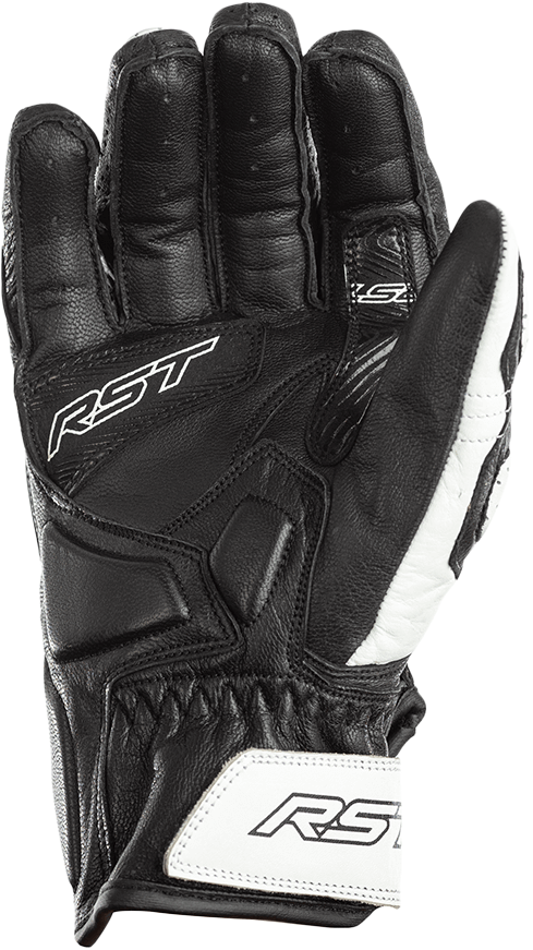 RST Stunt III CE Gloves White/Black XL - Protective Motorcycle Gear