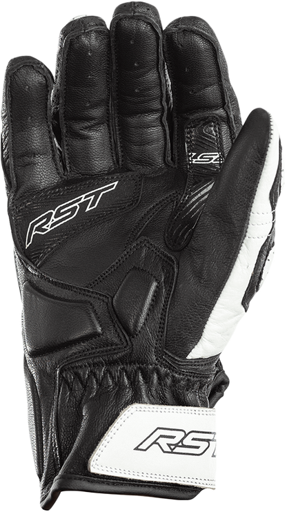 RST Stunt III CE Gloves White/Black XL - Protective Motorcycle Gear
