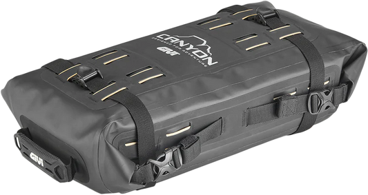 GIVI Canyon Advanced Cargo Bag 12L Black – Waterproof Motorcycle Storage with Quick-Release Mounts