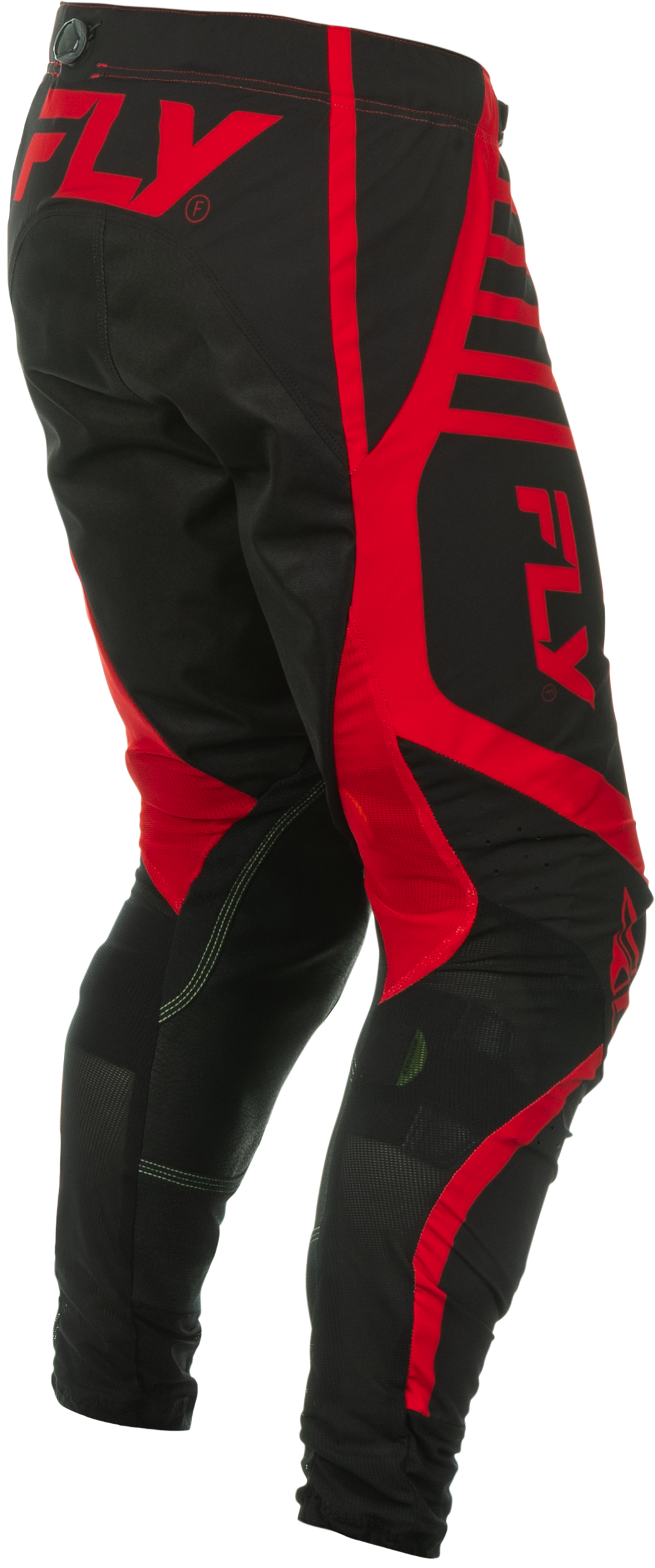 Fly Racing Lite Pants Black/Red Size 30 – Lightweight Motorcycle Riding Pants with Kevlar Heat Shields and Boa Fit System