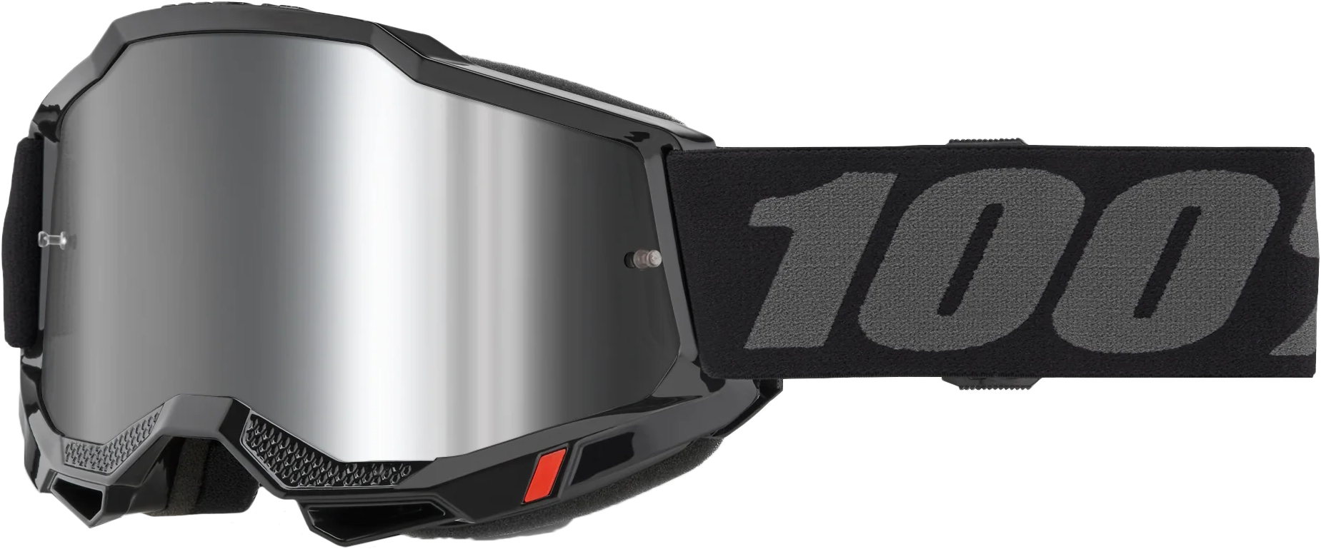 100-Percent Accuri 2 Junior Goggle with Black Mirror Silver Lens - Youth Performance Eye Protection