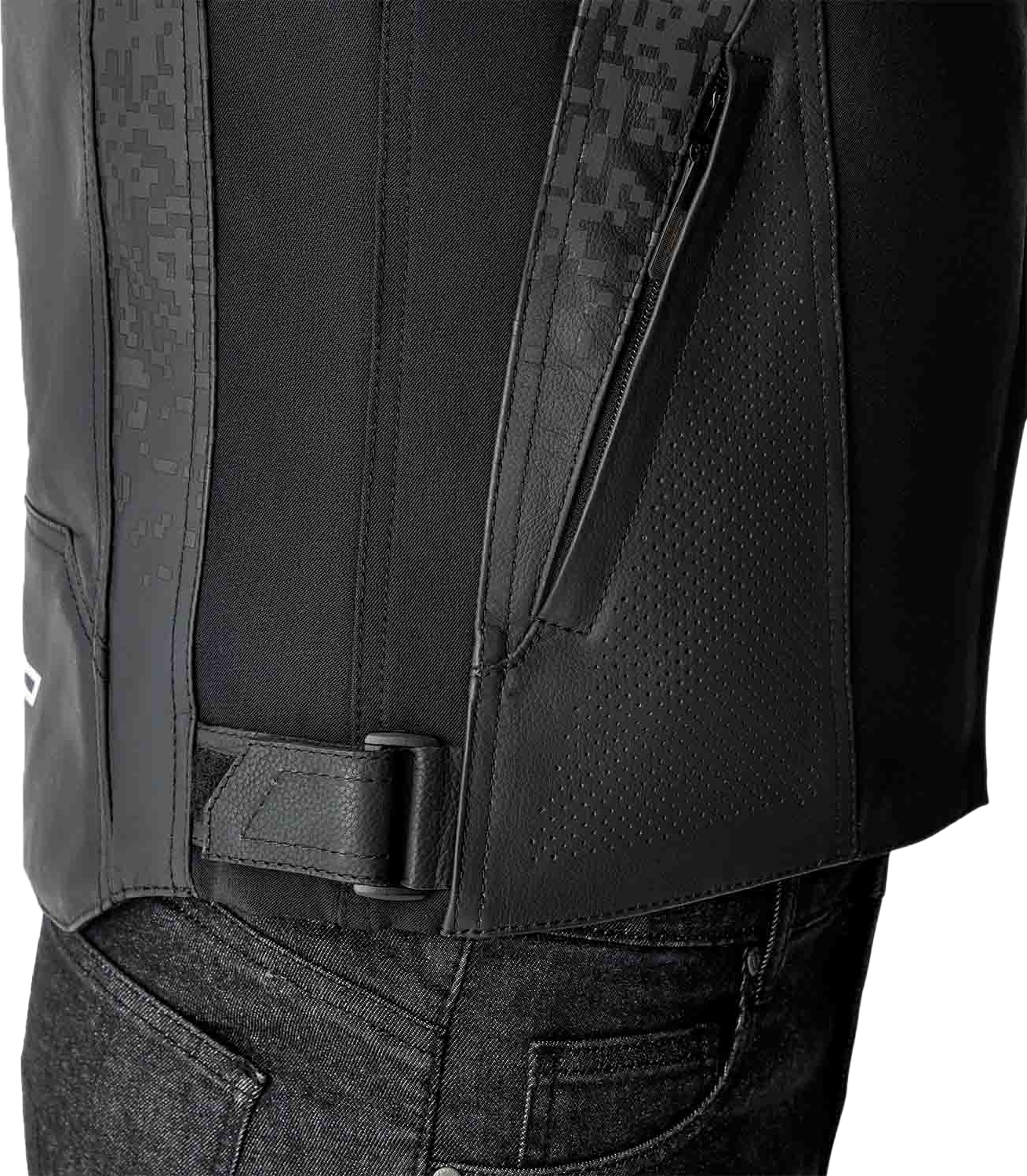 RST Supersport K D3O Leather Motorcycle Jacket - Black, Large