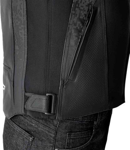 RST Supersport K D3O Leather Motorcycle Jacket - Black, Large