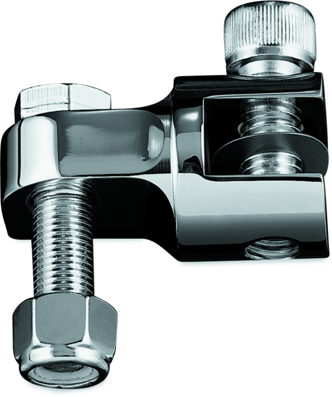 Kuryakyn 1-1/4 Inch Stirrup Heel Rest Extenders Chrome for Harley-Davidson