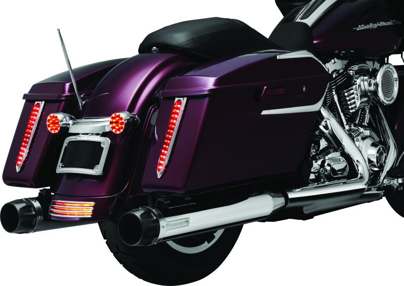 Kuryakyn Billet Antenna Round/Grooved Chrome for Harley Davidson Touring Models