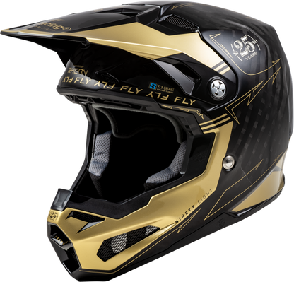 YOUTH FORMULA S CARBON LEGACY HELMET BLACK/GOLD YL
