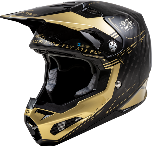 YOUTH FORMULA S CARBON LEGACY HELMET BLACK/GOLD YL