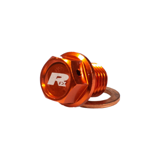 RFX Magnetic Drain Bolt Orange for KTM, Husqvarna, and Gas Gas - Part Number FXDB 50100 99OR