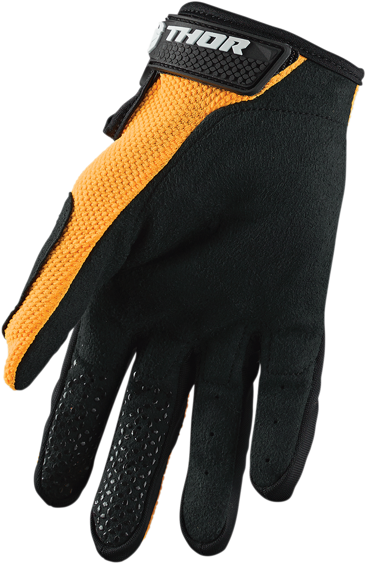 THOR Sector Gloves - Orange/Black, Small - Part #3330-5866