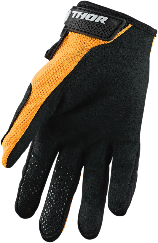 THOR Sector Gloves - Orange/Black, Size Medium (Part #3330-5867)