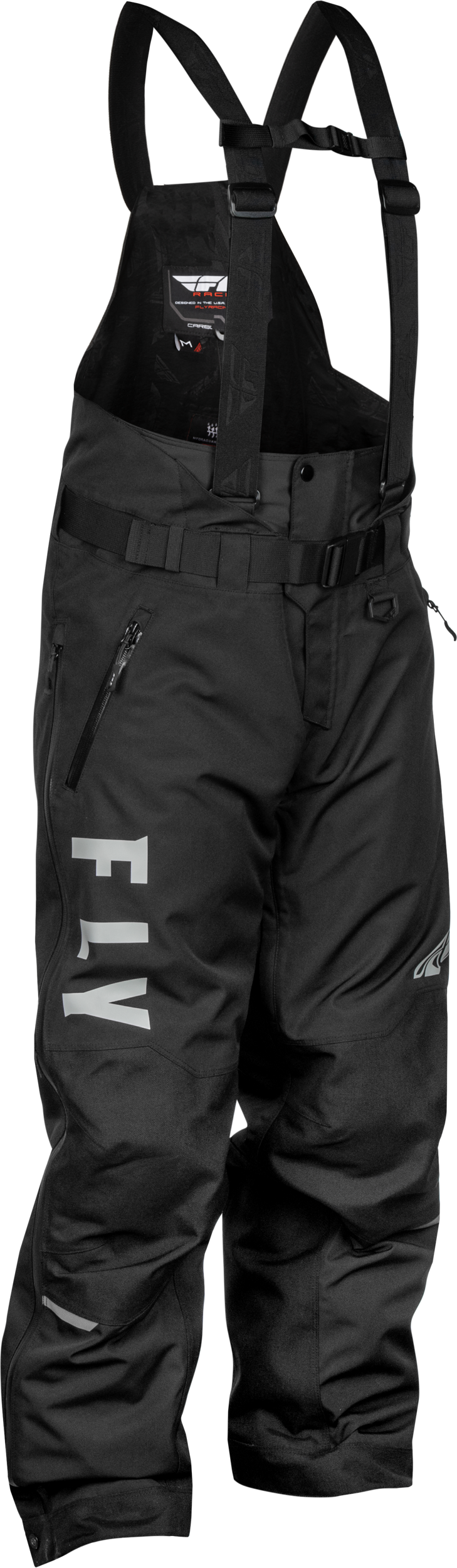 Fly Racing Carbon Bib Black and Grey 2X – Durable Motorcycle Gear for Off-Road Riding
