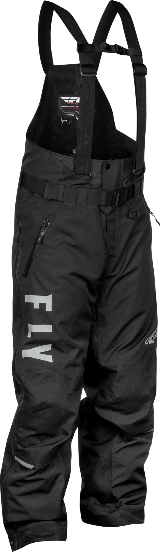 Fly Racing Carbon Bib Black and Grey 2X – Durable Motorcycle Gear for Off-Road Riding