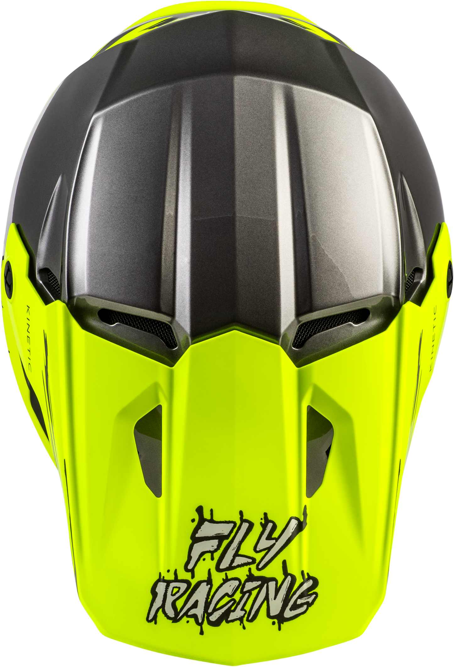 FLY RACING YOUTH KINETIC SURGE HELMET GREY/HI-VIS YL'YL