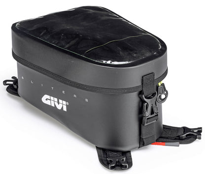 GIVI GRT716 Waterproof 10 Liter Tankbag with Strap Mount — Durable, Weatherproof Motorcycle Storage