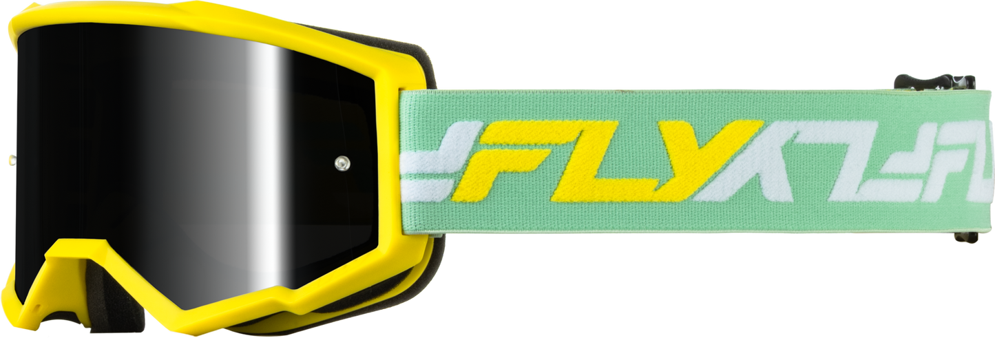 Youth Zone Goggle Yellow/Green W/ Black Mirror/Smoke Lens