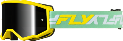 Youth Zone Goggle Yellow/Green W/ Black Mirror/Smoke Lens