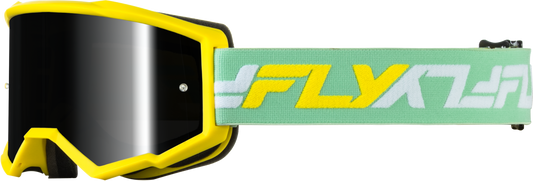 Youth Zone Goggle Yellow/Green W/ Black Mirror/Smoke Lens