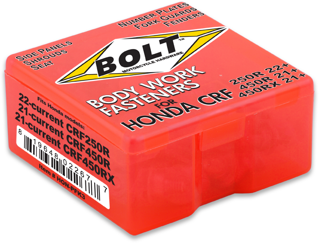 BOLT HON-PFK3 Body Work Fastener Kit for Honda CRF Models