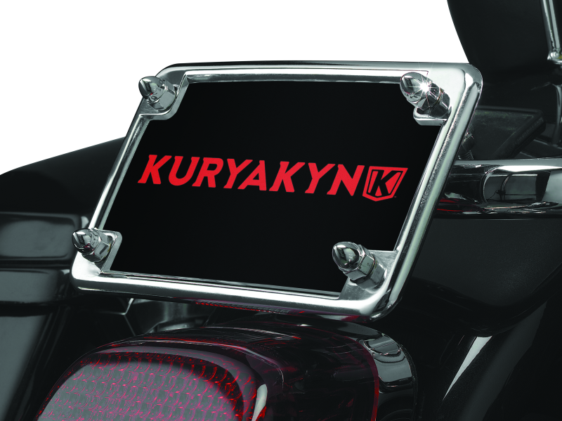 Kuryakyn License Frame & Backing Plate Set 4x7 Inch Chrome for Suzuki C90 Boulevard