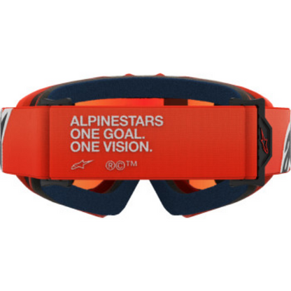 Alpinestars Vision Youth Goggles Corp Orange w Red Mirror Lens