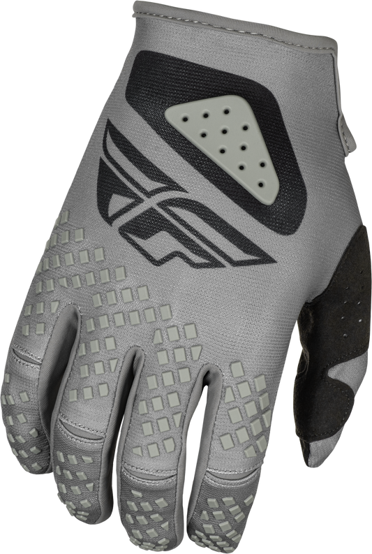 Fly Racing Kinetic Sym Gloves Grey/Black - Part Number 378-4123X