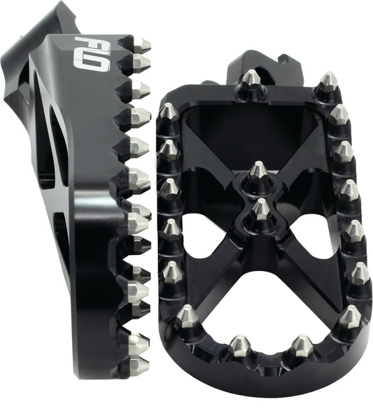 FLO MOTORSPORTS Adventure and Snow Footpeg Black SPEG-792BLK for Kawasaki KX250F