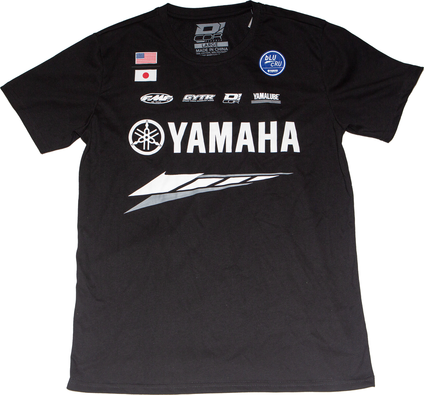D-COR Yamaha Factory T-Shirt in Black XXL – Comfortable and Durable Workwear