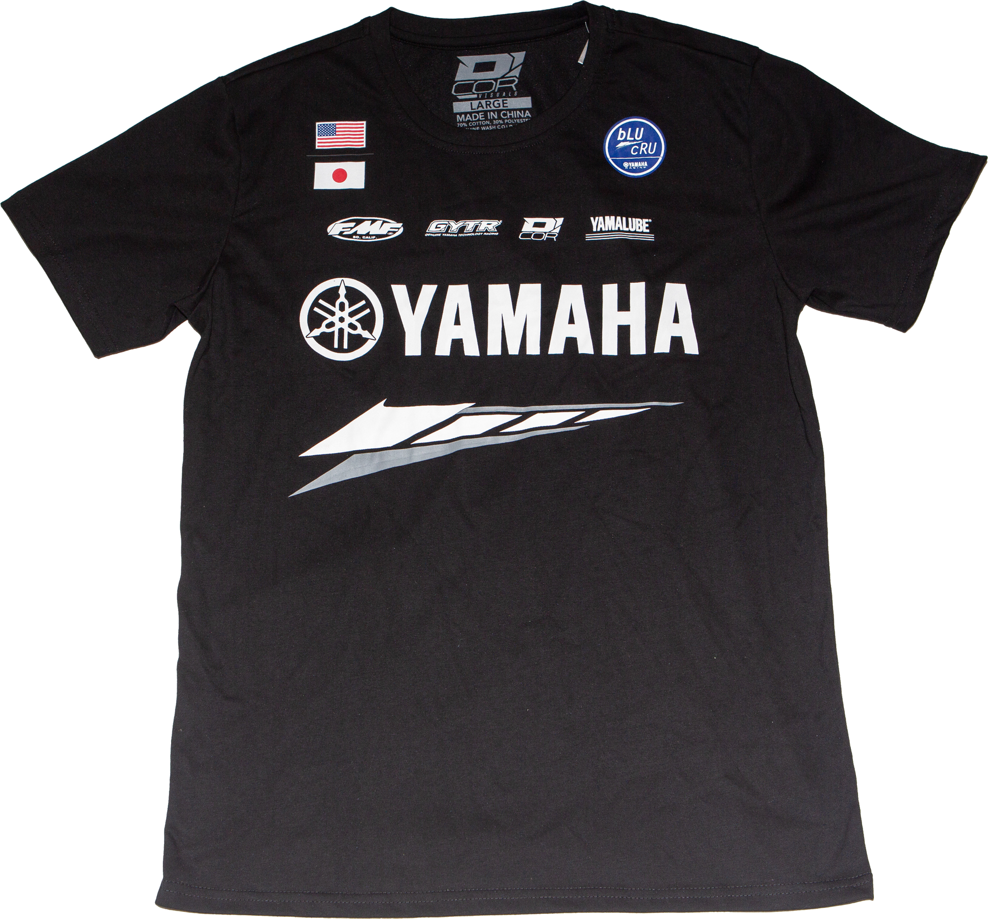 D-COR Yamaha Factory T-Shirt in Black XXL – Comfortable and Durable Workwear