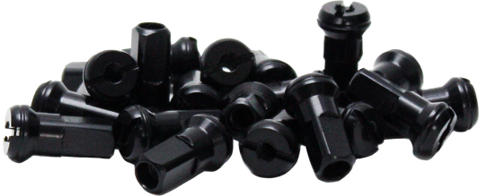 SPOKE NIPPLES BLACK