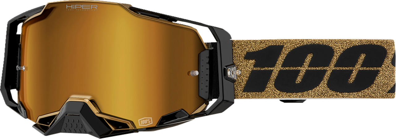 100-Percent Armega HiPER Goggle Glory Red Mirror with Ultra HD Lens and Quick-Change System