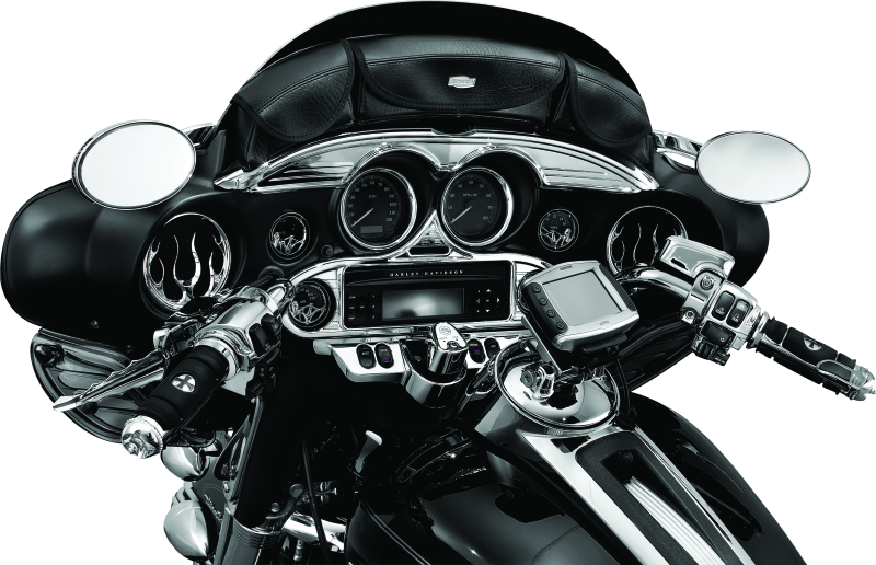 Kuryakyn Stereo Accent for 1996-2013 Harley-Davidson FL Touring Models Chrome - Part #kur3765