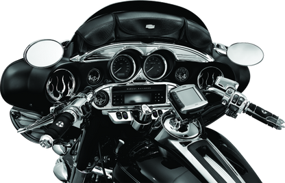 Kuryakyn Stereo Accent for 1996-2013 Harley-Davidson FL Touring Models Chrome - Part #kur3765