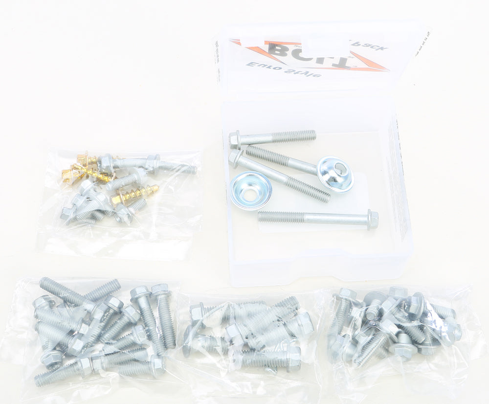 BOLT Euro Style Track Pack II for KTM and Husqvarna Motorcycles – 50-Piece Kit with Torx Hardware and Chain Slider Bushings