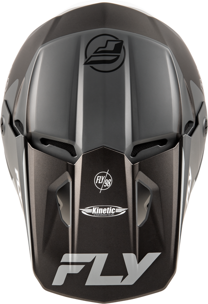 Fly Racing Adult Kinetic Rally Grey/Black/White Offroad Helmet SM