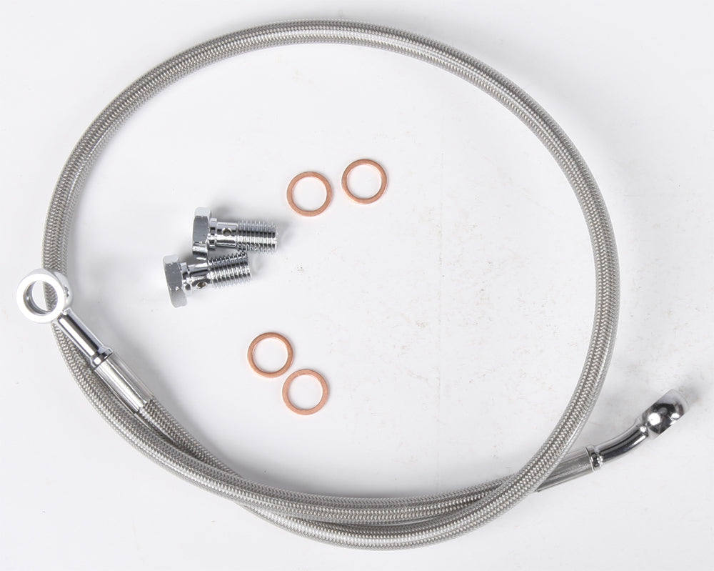 Streamline UNIV-R-28 Braided Stainless Steel Rear Brake Line - 28 Inch Length