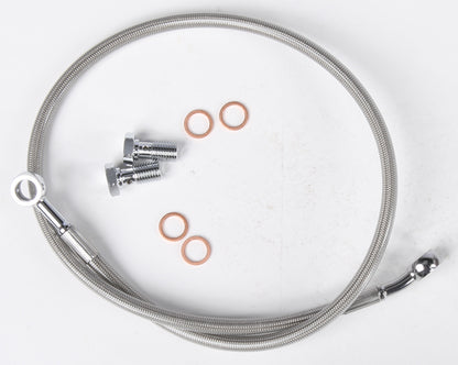 Streamline UNIV-R-28 Braided Stainless Steel Rear Brake Line - 28 Inch Length