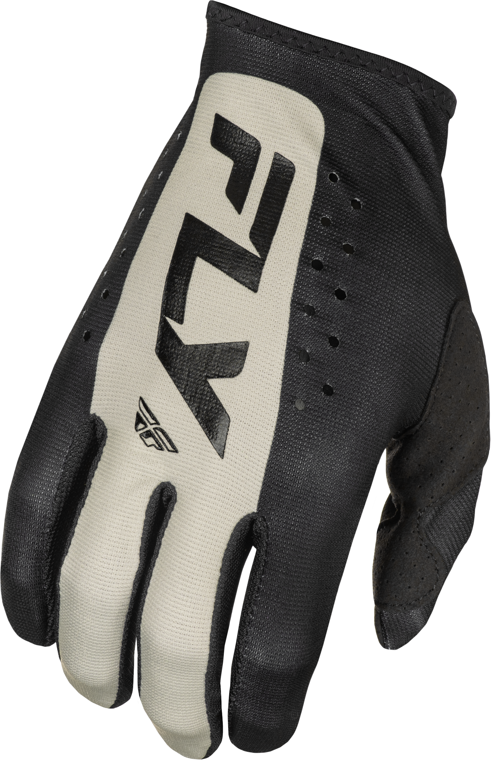 Fly Racing Lite Gloves Black/Grey 3X – Lightweight Race Gloves with Touch Screen Compatibility