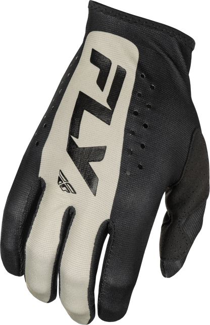 Fly Racing Lite Gloves Black/Grey 3X – Lightweight Race Gloves with Touch Screen Compatibility