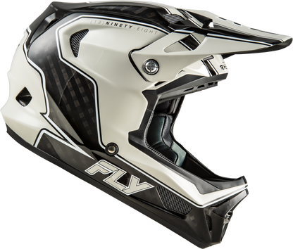 Fly Racing Werx R Flow Carbon Helmet - Black Carbon/Grey Large