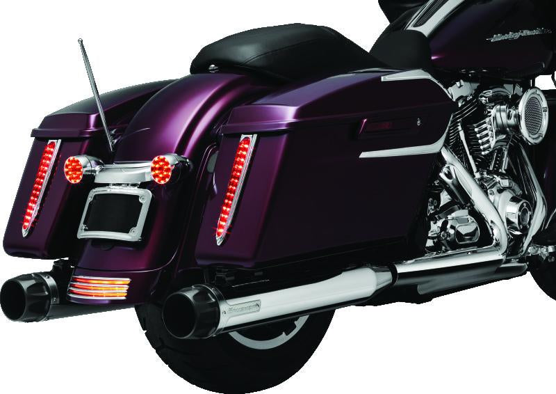 Kuryakyn Billet Antenna Round/Grooved Chrome for Harley Davidson Touring Models