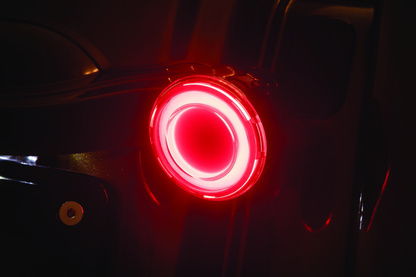 Kuryakyn Tracer LED Rear Turn Signal Inserts with Red/Red Smoke Lens for Harley Davidson Models