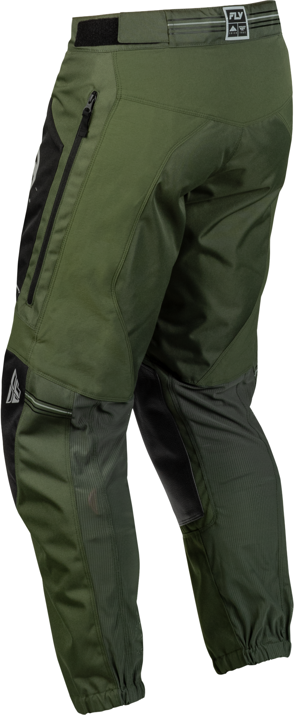 Fly Racing Patrol Pants Forest Green/Black Size 30 - Durable Multi-Panel Construction with Ventilated Comfort Mesh Liner